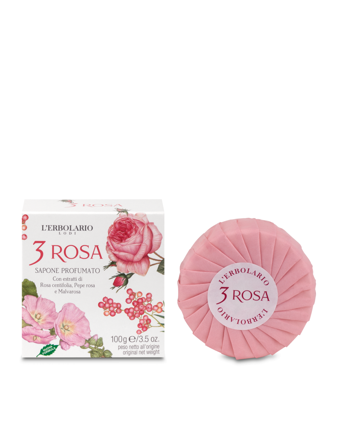 3 Rosa Savon Parfumé