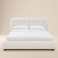 Letto Ares | Bouclé Bianco Schiuma | King