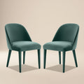 Sedia da pranzo Labin | Teal Scuro | Set da 2