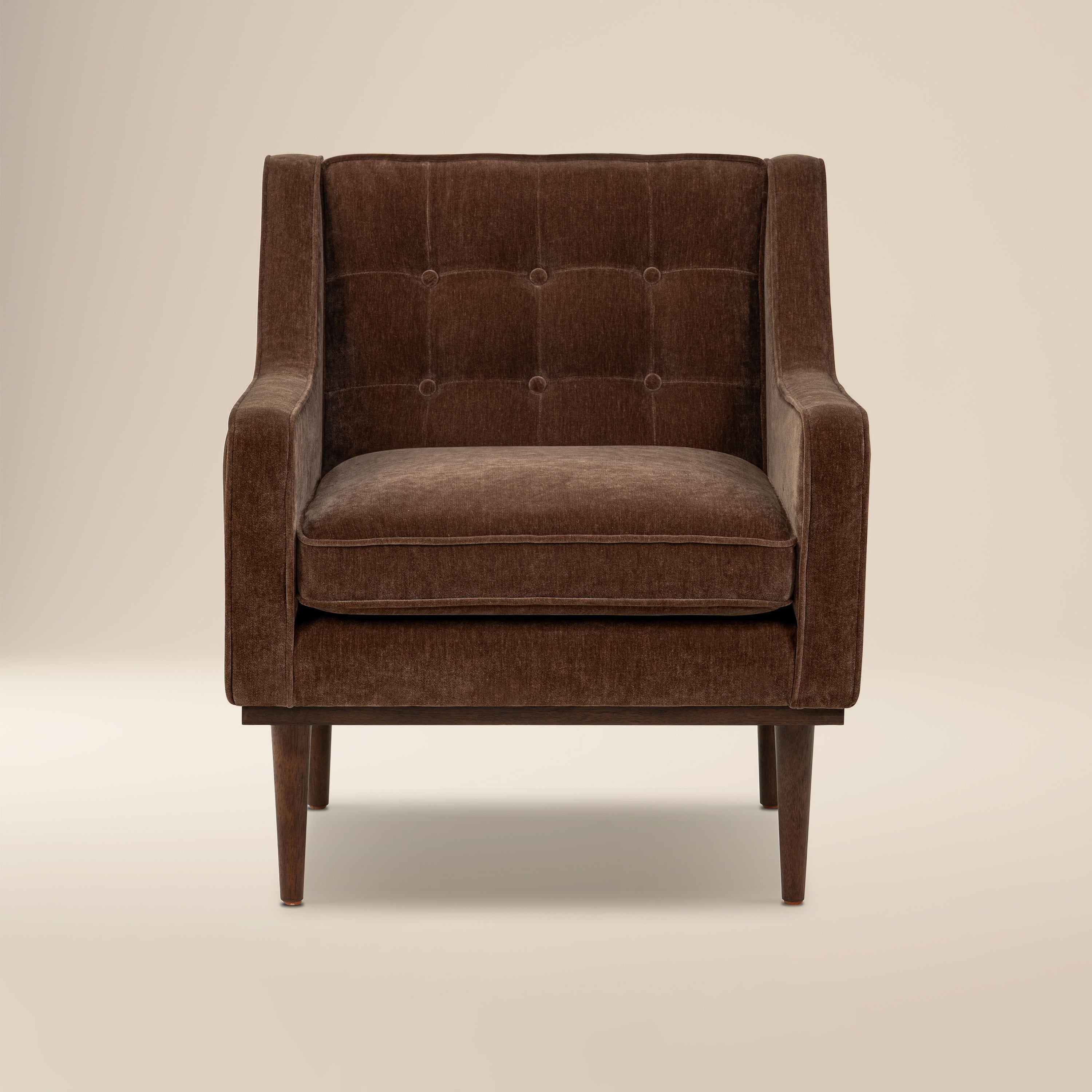 Poltrona Gus Fabric Lounge | Marrone Bronzer
