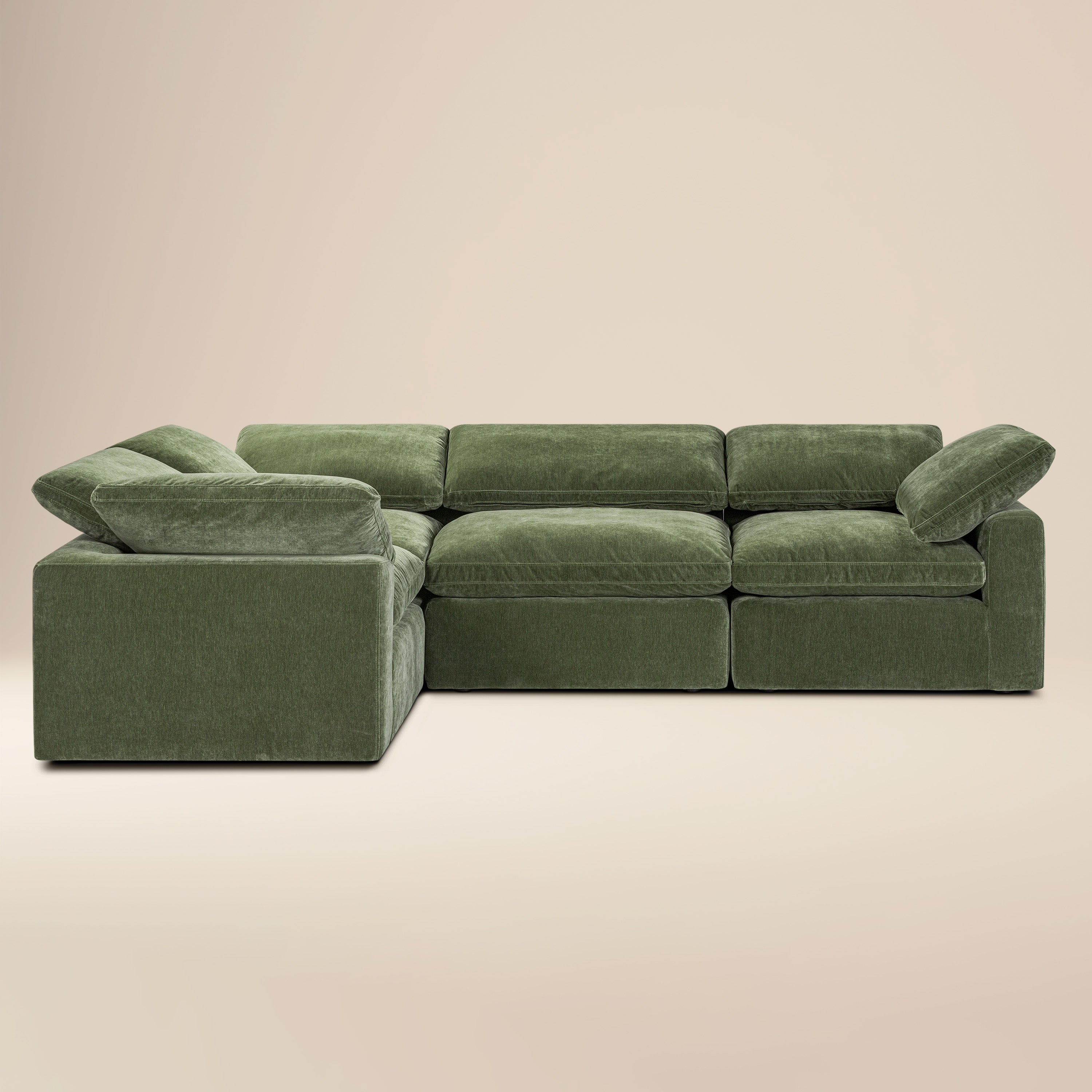 Divano componibile Aspen a 4 posti | Verde Sagano
