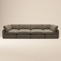Divano componibile a otto posti Tonga Modular Pit Lounge | Marrone Chiodi di Garofano