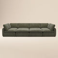 Divano componibile a otto posti Tonga Modular Pit Lounge | Verde Lume