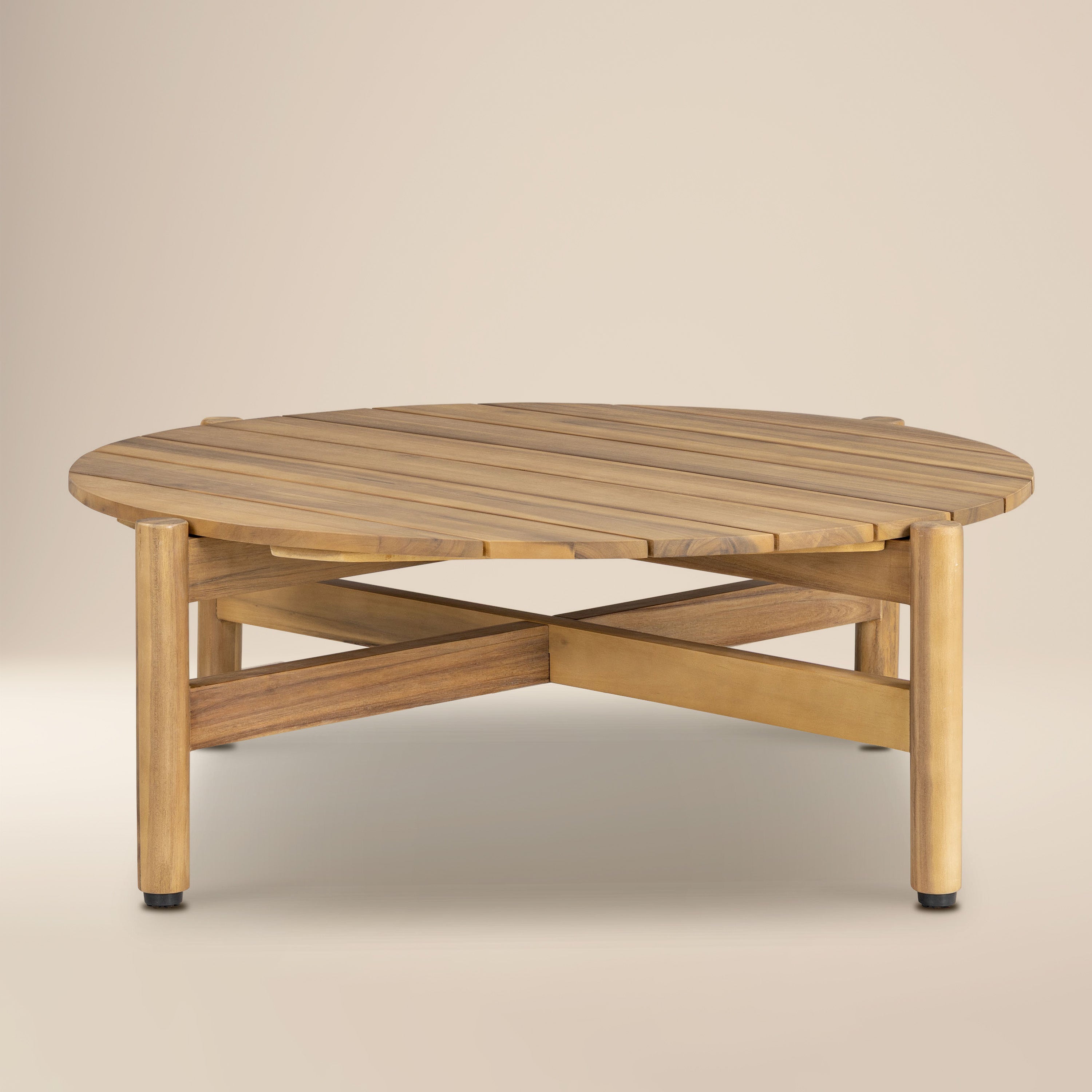 Tavolino da caffè da esterno Gomera | Teak chiaro
