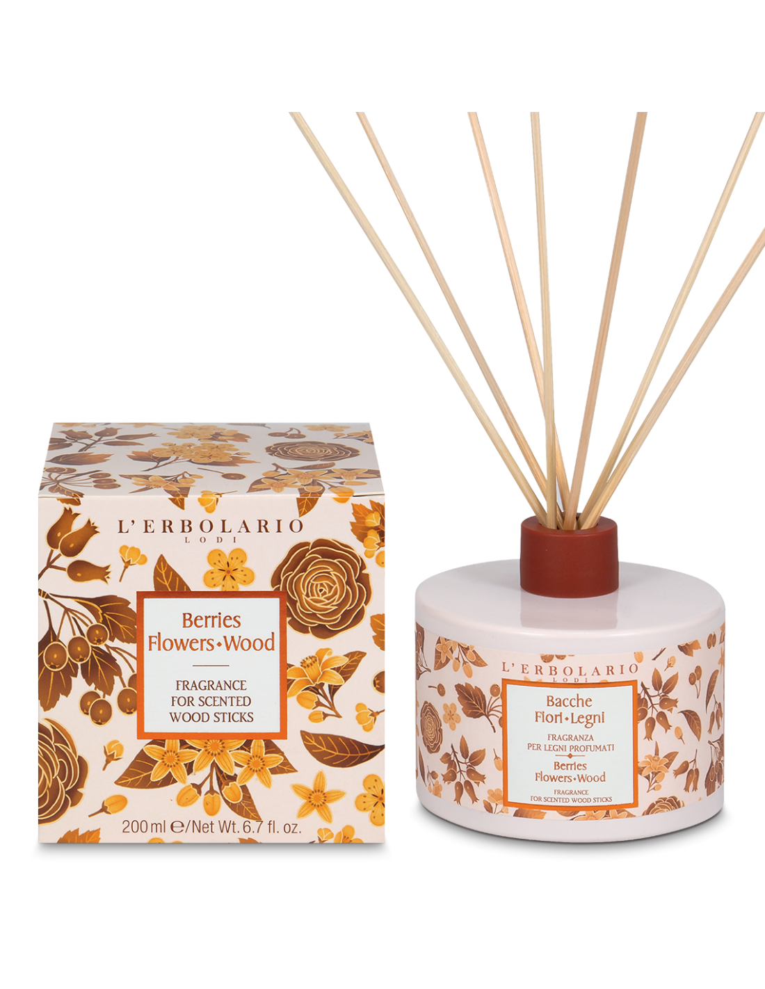 Bacche Fiori Legni Diffuseur maison - Baies, Fleurs & Bois