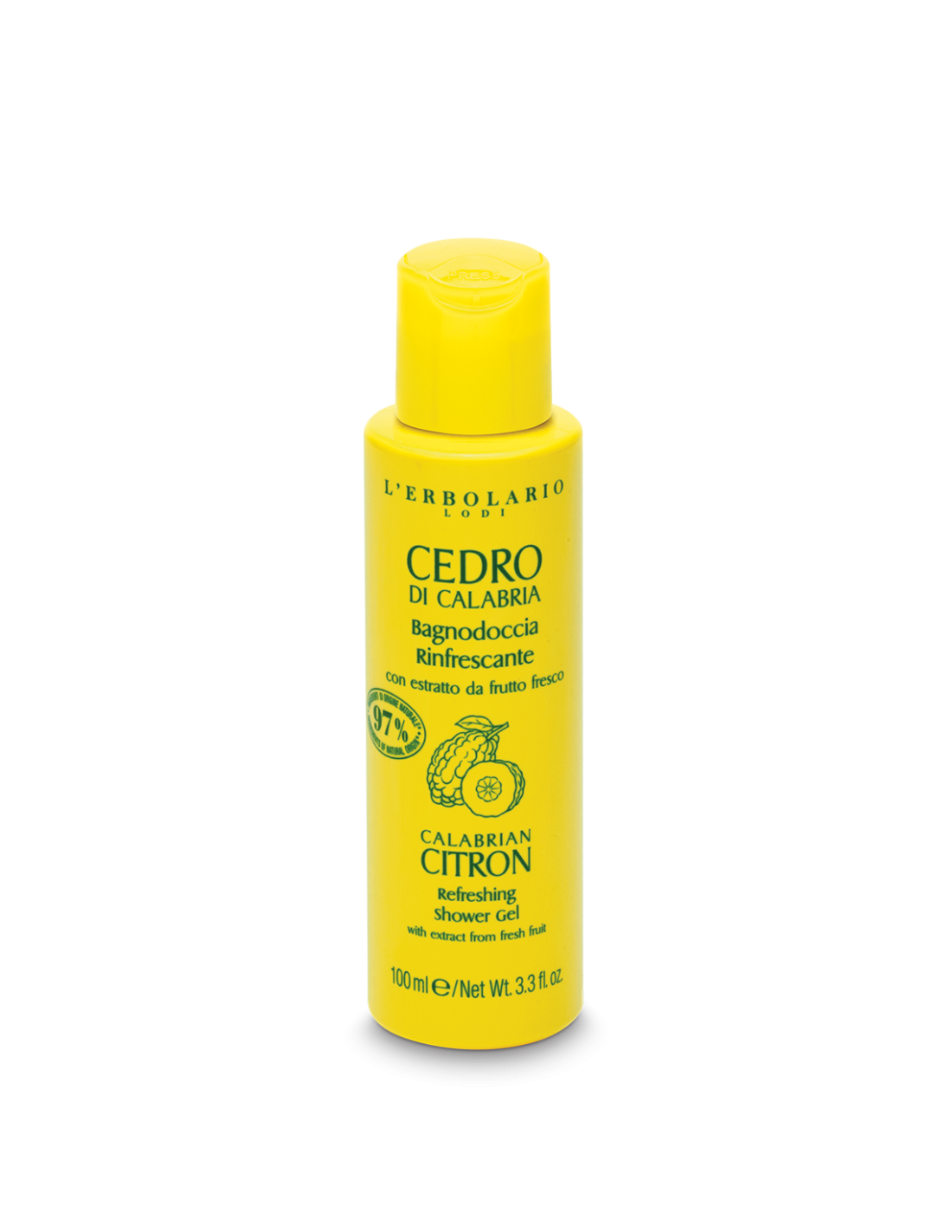 Cedro di Calabria Gel douche rafraîchissant- Cèdre de Calabre