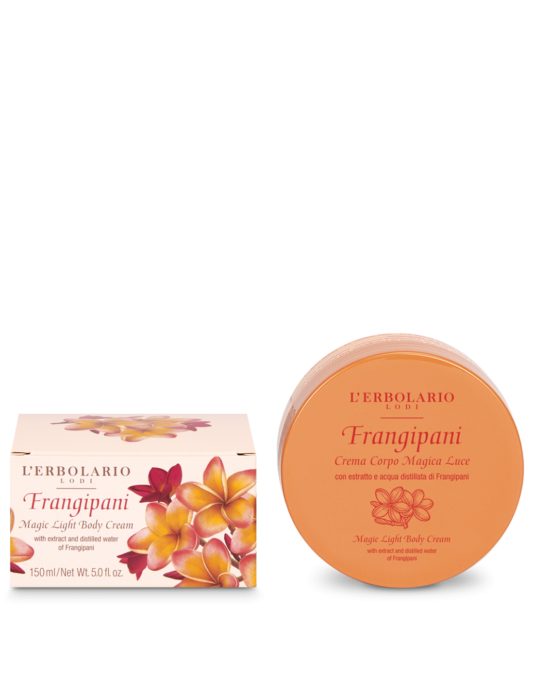Frangipani Crème corps pailletée