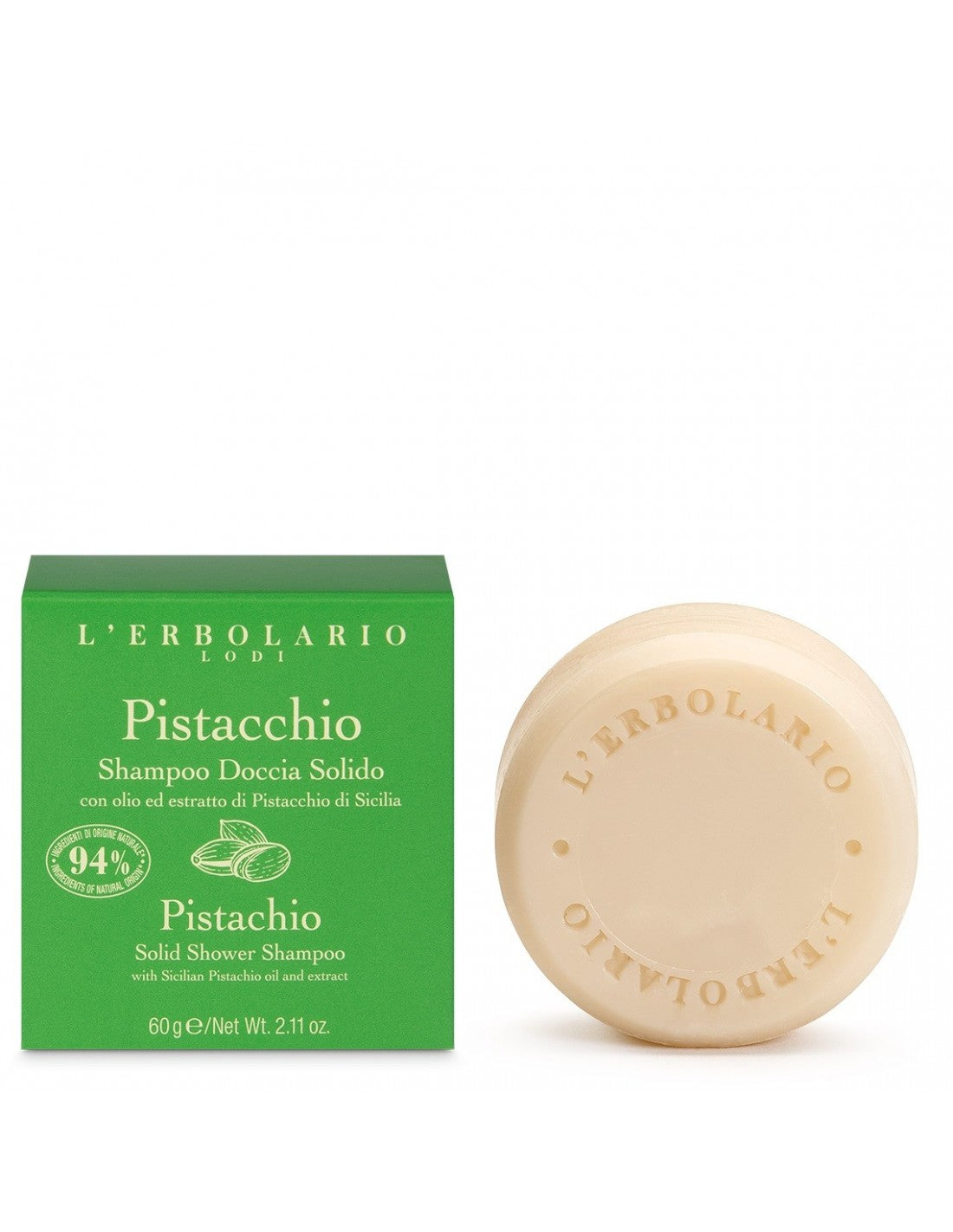 Pistache Shampoing douche solide