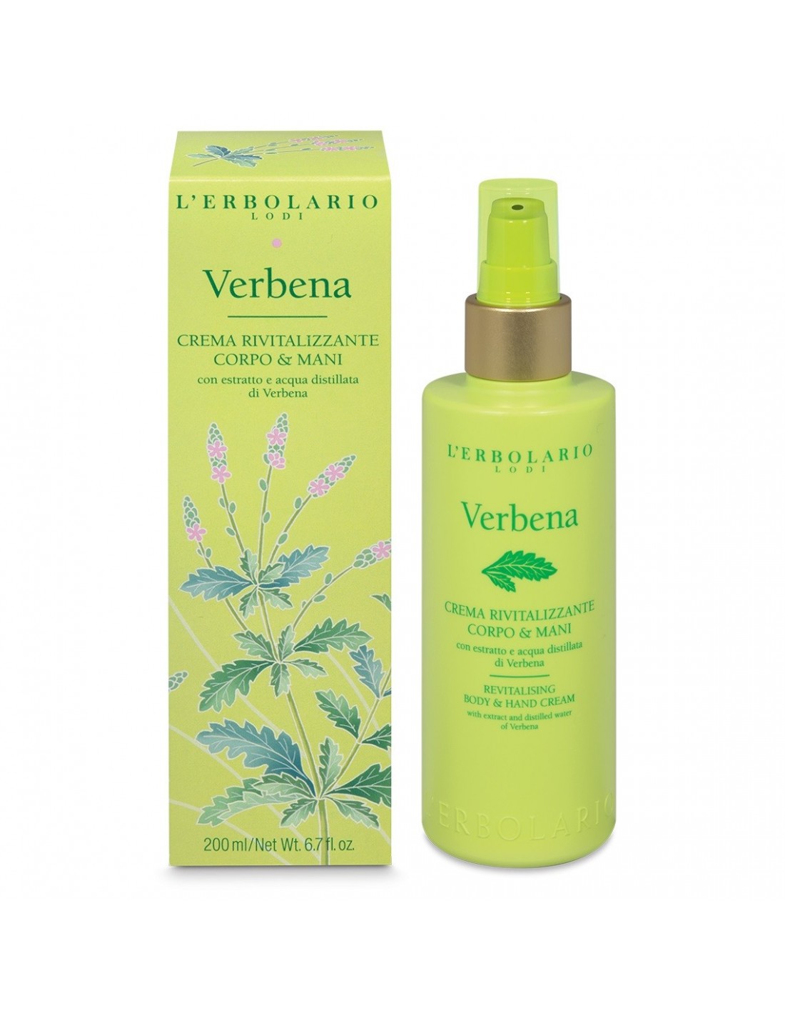 Verbena Crème revitalisante corps & mains - Verveine citronnée
